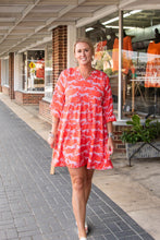 Load image into Gallery viewer, Winnie Wild Hearts Dress | Coral