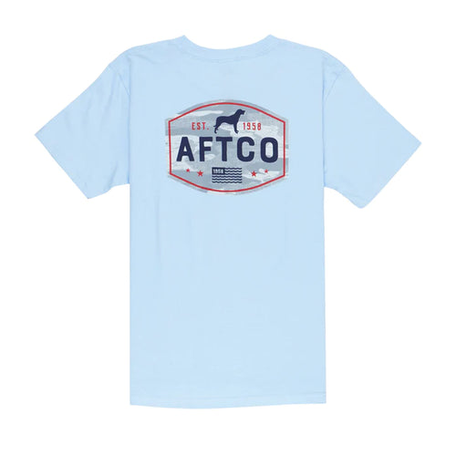 AFTCO Youth Best Friend T-Shirt | Light Blue