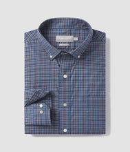 Load image into Gallery viewer, Brickhaven Plaid Long Sleeve Button Up | Navy Blue Plaid