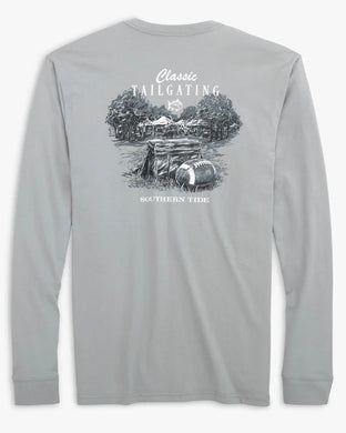 Southern Tide Classic Tailgating Long Sleeve T-Shirt | Grey
