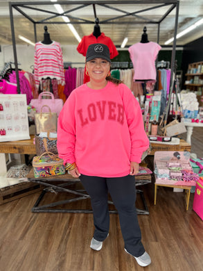 Lover Graphic Sweatshirt | Pink