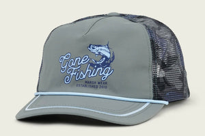 MW Gone Fishing Trucker Hat | Charcoal