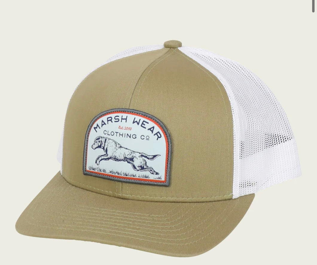 Marsh Wear Youth Retrieve Trucker Hat | Khaki
