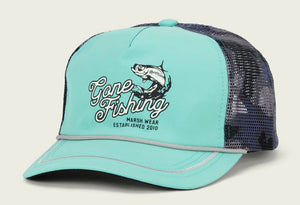 MW Gone Fishing Trucker Hat | Sea Foam