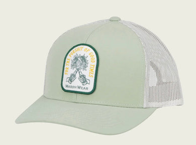 MW Cheers Trucker Hat | Dusty Turquoise