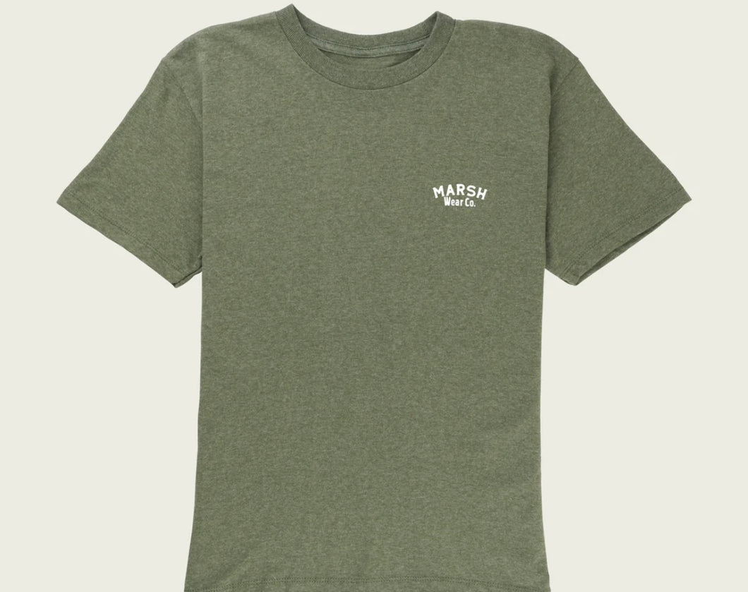 Marsh Wear Youth Red Catch T-Shirt | Forest Heather