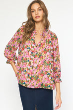 Load image into Gallery viewer, Curvy Gina Floral Top | Pink Mix