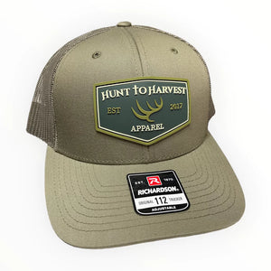 Hunt To Harvest Solid Rubber Patch Hat | Olive Green