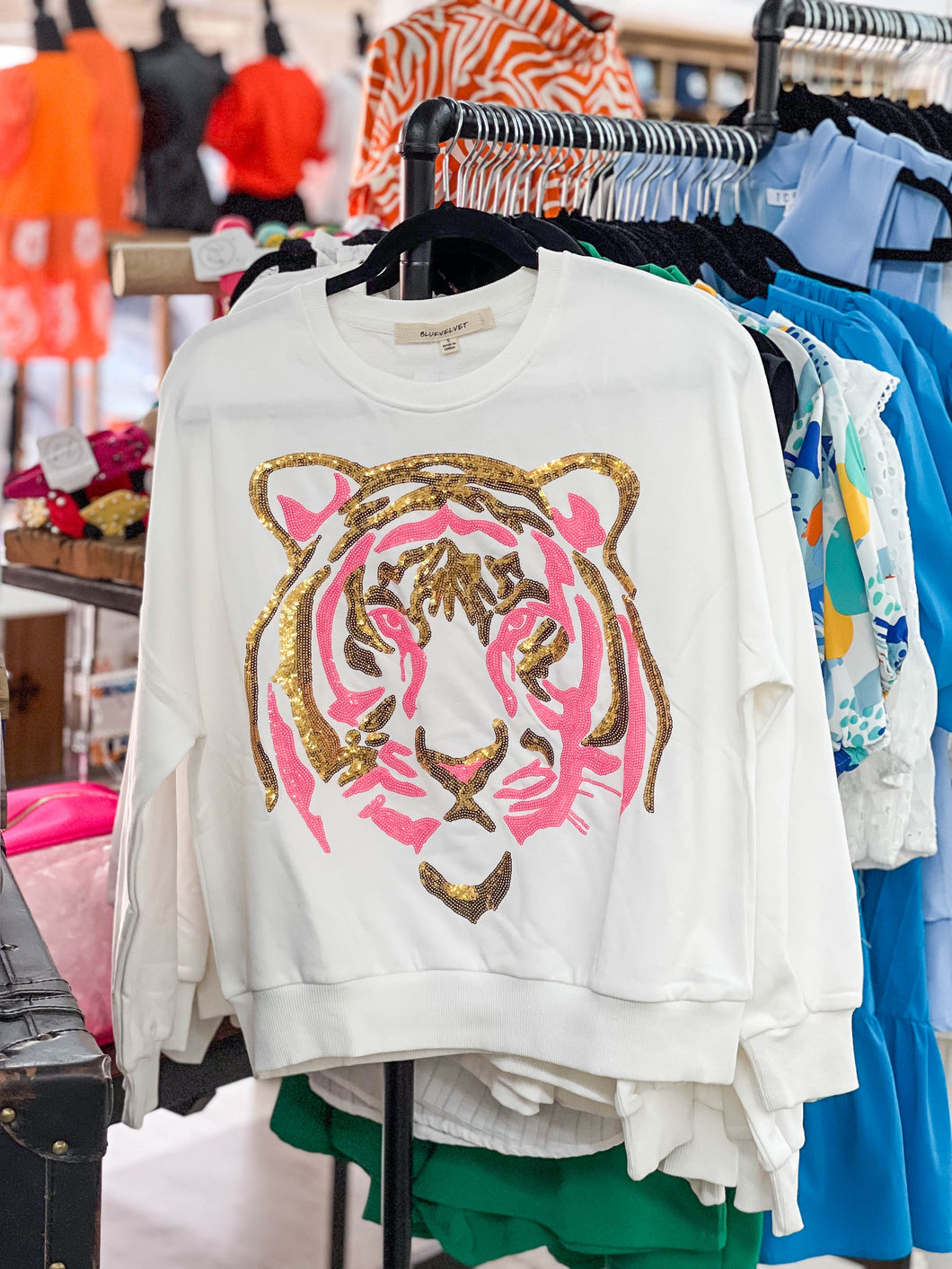 Sequin Tiger Sweatshirt