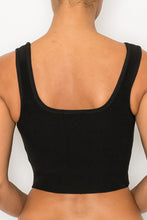 Load image into Gallery viewer, Joanie Solid Bandage Sleeveless Top | Black