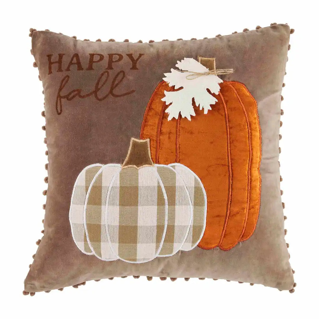 Happy Fall Velvet Pillow
