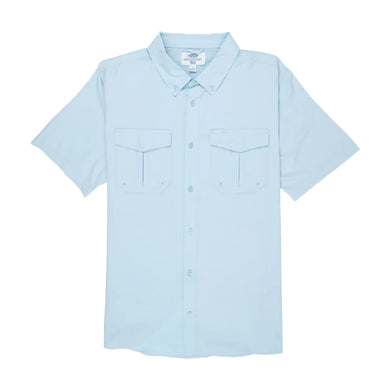 AFTCO Rangle Vented Short Sleeve Shirt | Light Blue