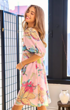 Load image into Gallery viewer, Maria Floral Dress | Pink