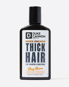 Duke Cannon News Anchor 2 in 1 Hair Wash | Bay Rum