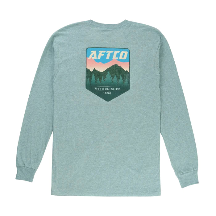 AFTCO Surface Long Sleeve T-Shirt | Moonstone Heather