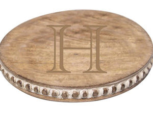 Round Beaded Cutting Board | H