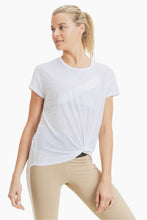Load image into Gallery viewer, Taylor Sheer Striped Tee | White