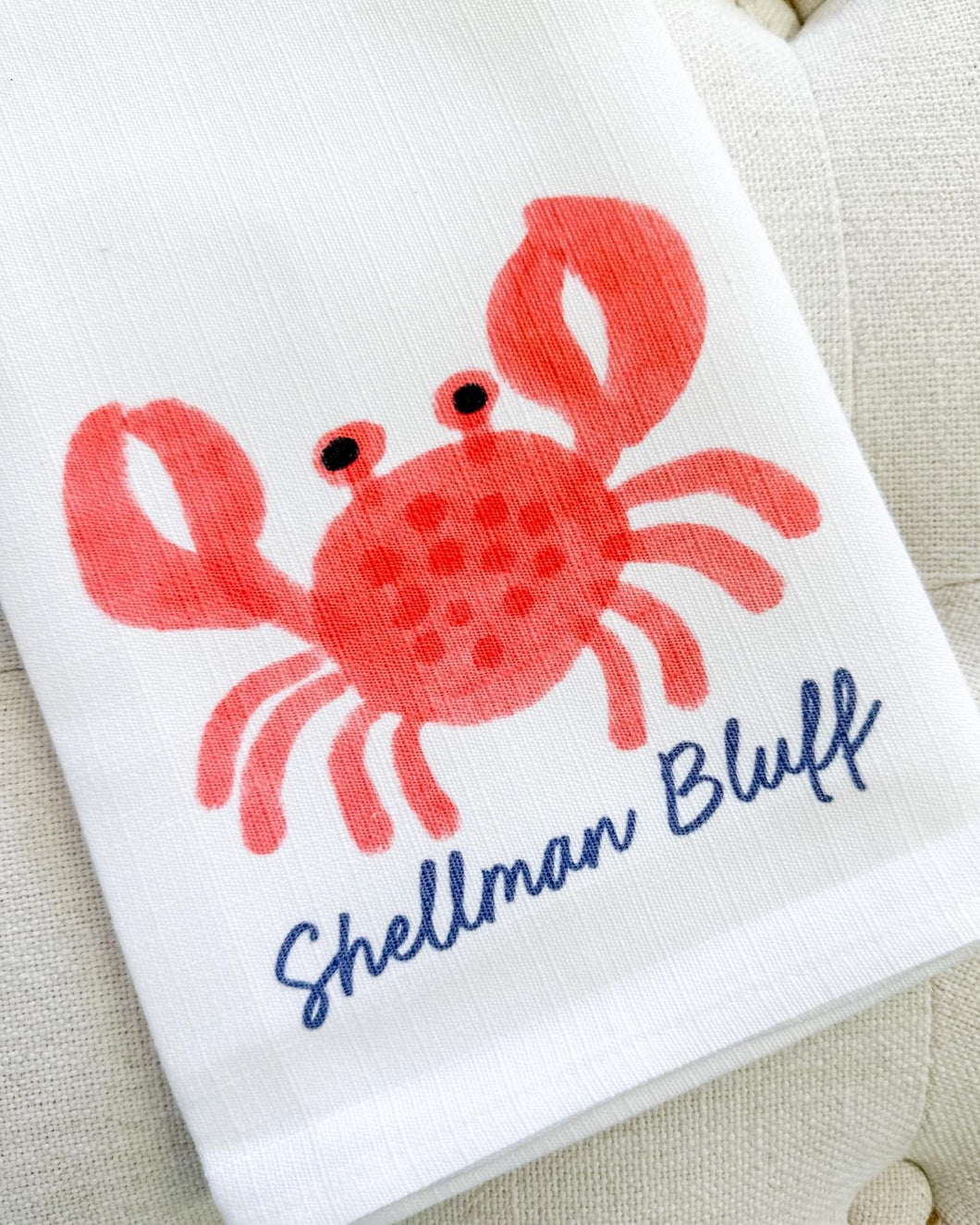 Shellman Bluff Crab Tea Towel