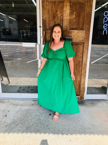 Curvy Annie Midi Dress | Green