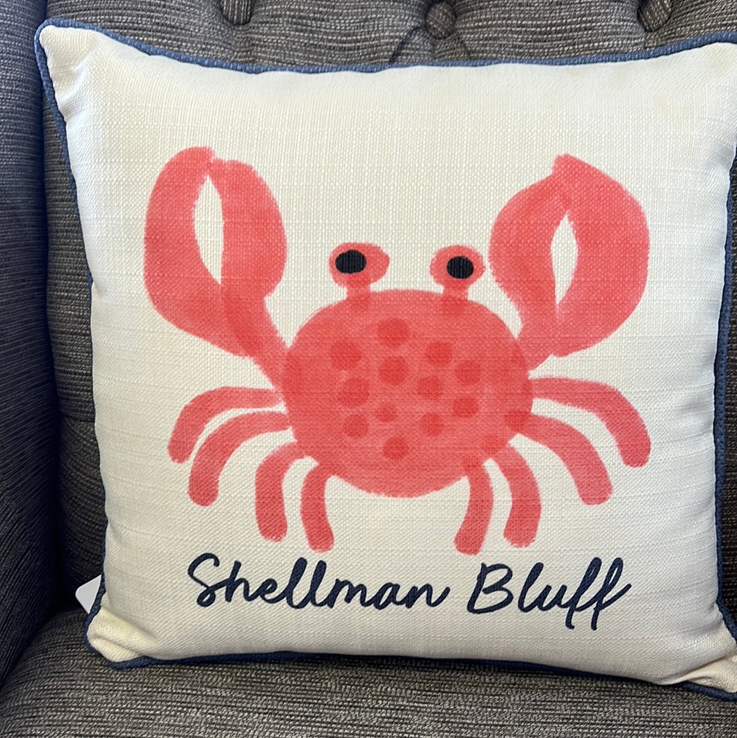 Crab Shellman Bluff Pillow