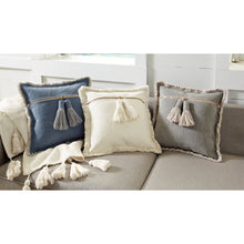 Load image into Gallery viewer, DHURRIE TASSEL PILLOW | THREE STYLES