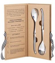 Load image into Gallery viewer, Cardboard Book Box - Salad Serving Set