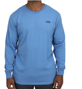 AFTCO Wavy Long Sleeve T-Shirt | Glass Heather