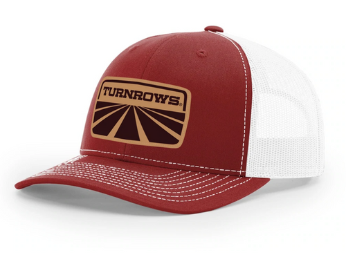 Turnrows Leather Patch Hat | Cardinal