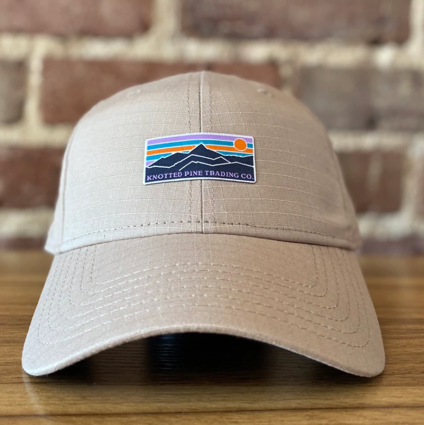 Knotted Pine Retro Mountains Hat | Khaki