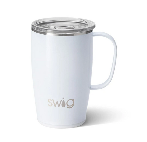 Swig 18oz Mug | Shimmer Diamond White