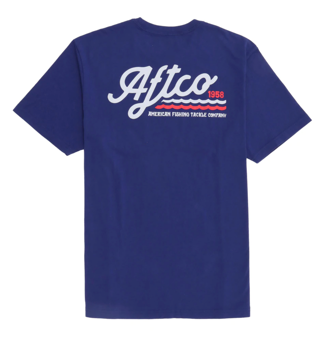 AFTCO Men's Sonic T-Shirt | Storm Blue
