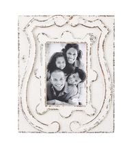 Load image into Gallery viewer, 4x6 Antiqued Crest Frame