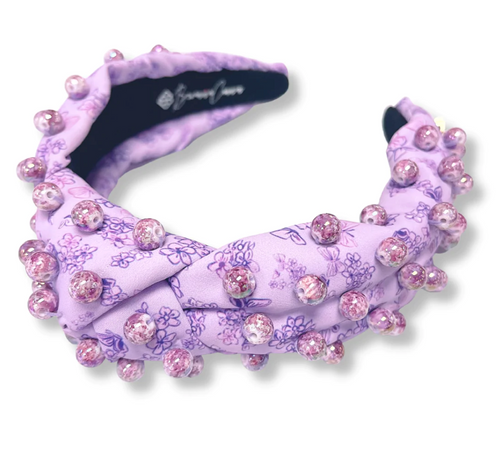 BRIANNA CANNON Headband | Purple Floral