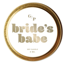 Load image into Gallery viewer, Bride&#39;s Babe Tin Candle | 4 oz.