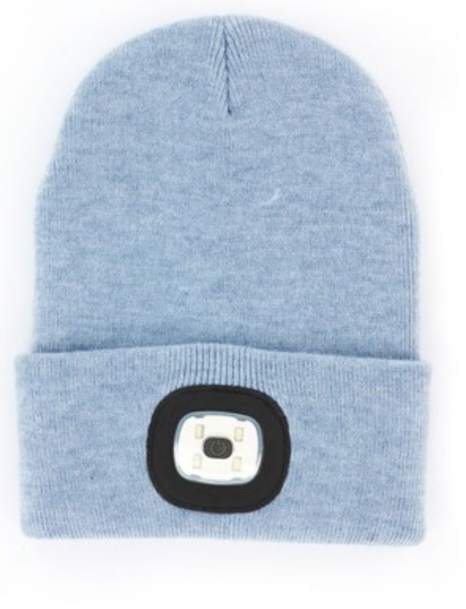 Night Scope Brightside Rechargeable LED Beanie | Blue