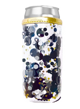 Load image into Gallery viewer, Confetti Skinny Can Cooler | Blackout