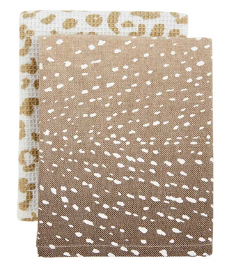 Fawn Leopard Towel Set