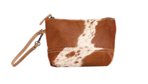 Snowy & Cocoa Hairon Small Pouch