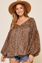 Load image into Gallery viewer, Georgie Leopard Baby Doll Top