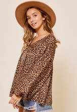Load image into Gallery viewer, Georgie Leopard Baby Doll Top
