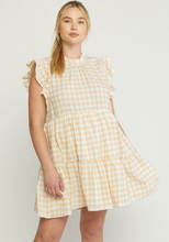 Load image into Gallery viewer, Curvy Wren Gingham Tiered Dress