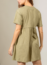 Load image into Gallery viewer, Kate Scoop Neck T-Shirt Dress | Olive