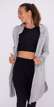 Load image into Gallery viewer, Bennie Hooded Cardigan | Charcoal
