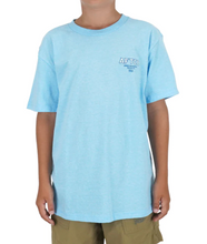 Load image into Gallery viewer, AFTCO Youth Sunset T-Shirt | Neon Sky Blue Heather