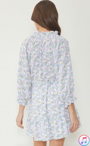 Molly Floral Swing Dress | Blue