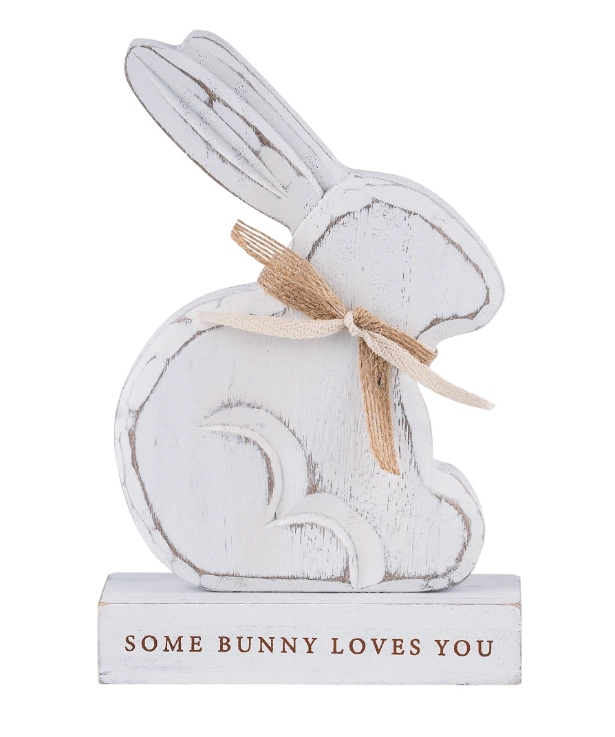 Some Bunny Loves You Wooden Bunny