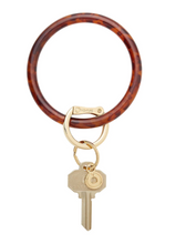 Load image into Gallery viewer, Big O Key Ring | Resin Tortoise