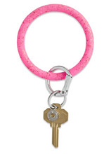 Load image into Gallery viewer, Big O Key Ring | Tickled Pink Confetti