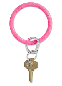 Big O Key Ring | Tickled Pink Confetti