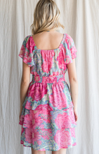 Load image into Gallery viewer, Renee Floral Ruffle Dress | Pink